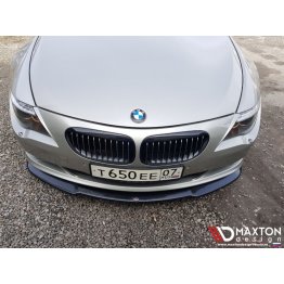 Накладка сплиттер на передний бампер вариант 2 на BMW 6 E63 / E64